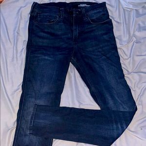 Dark blue jeans